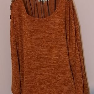 1X Absolutely Famous Orange Sweater